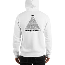 Load image into Gallery viewer, UNCONQUERABLE Gen 3 Unisex Hoodie- White